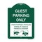 Signmission Guest Parking Unauthorized Vehicles Towed Owner Expense W/ Graphic Alum, 24" L, 18" H, GW-1824-23928 A-DES-GW-1824-23928 - alternate 1